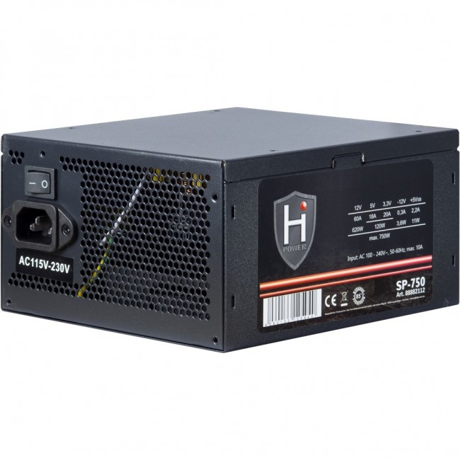 Inter-Tech HIPOWER SP-750 power supply unit 750 W 20+4 pin ATX ATX Black