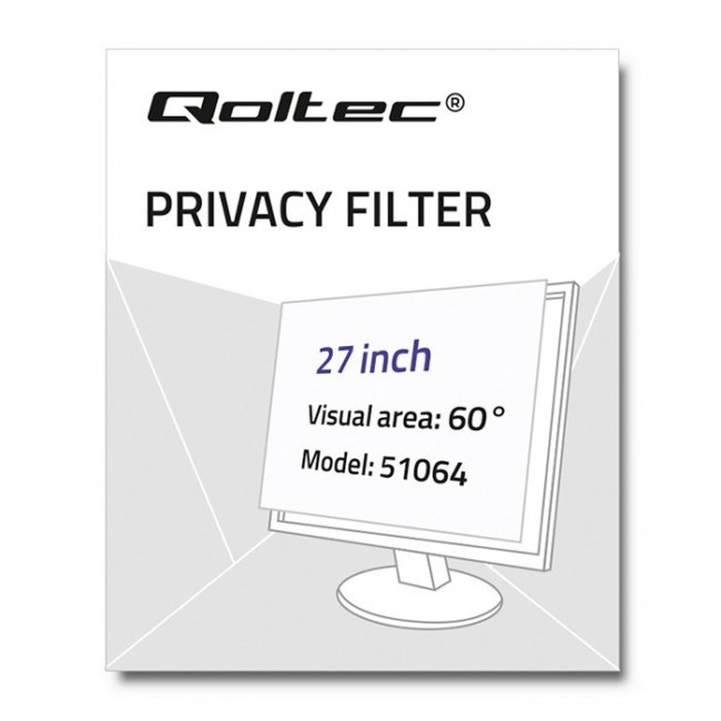 Qoltec 51064 display privacy filters 68.6 cm (27