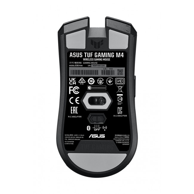 ASUS TUF Gaming M4 Wireless mouse Right-hand RF Wireless + Bluetooth Optical 12000 DPI ASUS TUF Gaming M4 Wireless mouse Right-hand RF Wireless + Bluetooth Optical 12000 DPI