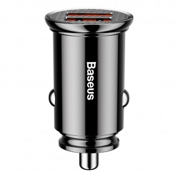 Car charger Baseus Circular 2xUSB QC3.0 5A 30W (black)