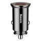 Car charger Baseus Circular 2xUSB QC3.0 5A 30W (black)