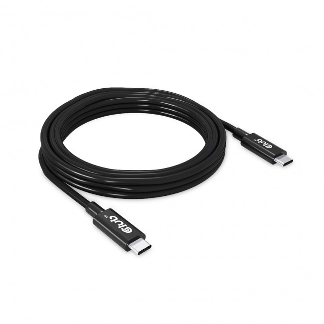 CLUB3D USB4 Gen3x2 Type-C Bi-Directional Cable 8K60Hz or 4K120Hz, Data 40Gbps, PD 240W(48V/5A) EPR M/M 3m / 9.84ft CLUB3D USB4 Gen3x2 Type-C Bi-Directional Cable 8K60Hz or 4K120Hz, Data 40Gbps, PD 240W(48V/5A) EPR M/M 3m / 9.84ft