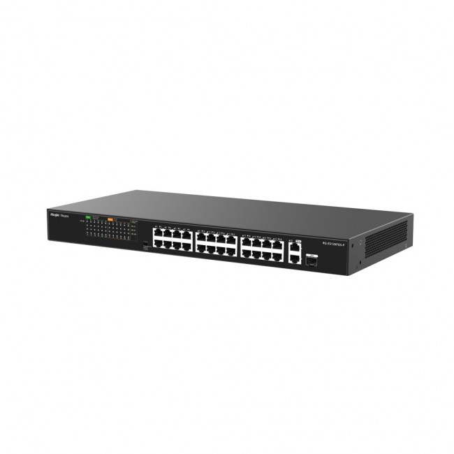 Ruijie Networks RG-ES126FGS-P network switch Unmanaged L2 Gigabit Ethernet (10/100/1000) Power over Ethernet (PoE) Black