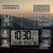 GreenBlue GB218 Extra Large LCD Wall Clock with Weather Station Temperature and Date Display