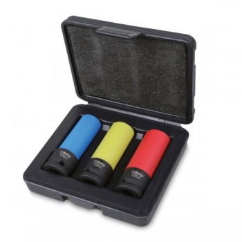 Beta 720LC/C3 Impact socket set Black, Blue, Red, Yellow