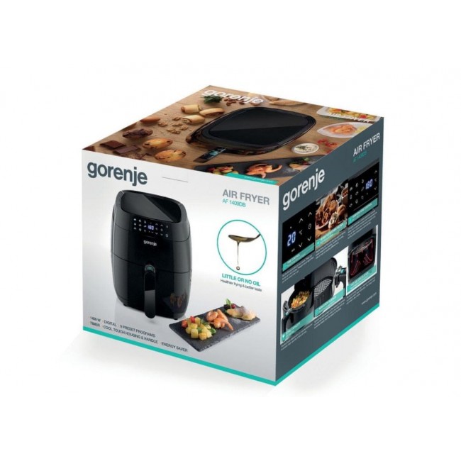 Gorenje AF1409DB Air Fryer, 3.5 L, 1400 W, LED Display, 1400 W