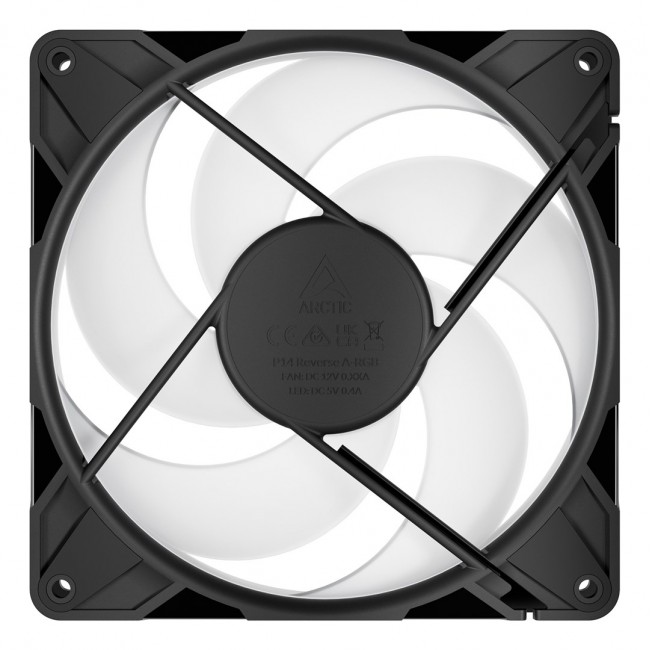 ARCTIC Freezer P14 Pro Reverse A-RGB - 3 Pack - 140 mm A-RGB PWM Fan with Cable Splitter