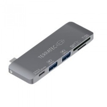 Terratec 283005 laptop dock/port replicator USB 3.2 Gen 1 (3.1 Gen 1) Type-C Grey