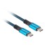 Lanberg CA-CMCM-45CU-0005-BK USB cable USB4 Gen 2x2 0.5 m USB C Black, Blue