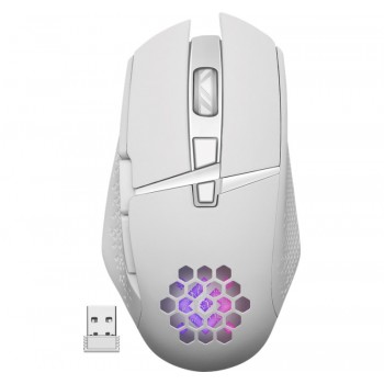 MOUSE DEFENDER GM-514 GLORY OPTIC RF RGB 3200dpi 7P WHITE