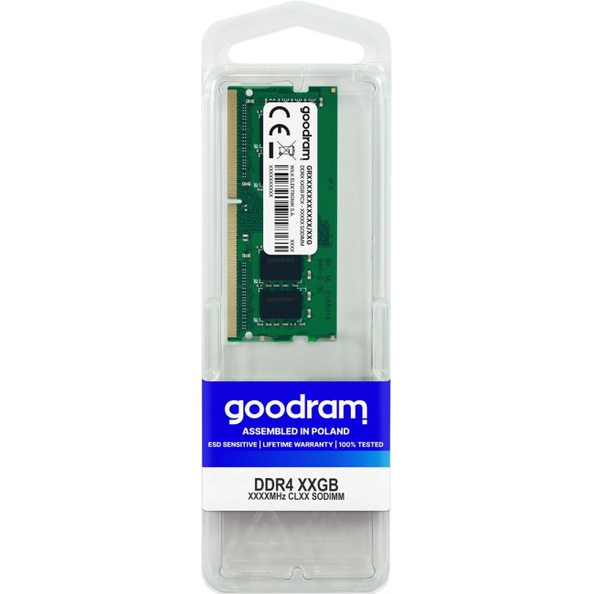 Goodram GR2400S464L17S/8G memory module 8 GB DDR4 2400 MHz Goodram GR2400S464L17S/8G memory module 8 GB DDR4 2400 MHz