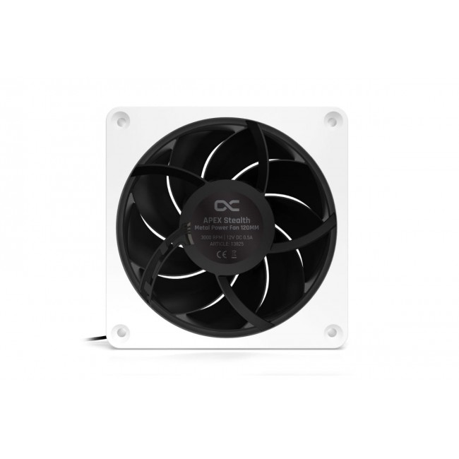 Alphacool Apex Stealth Metall Computer case Fan 12 cm White 1 pc(s) Alphacool Apex Stealth Metall Computer case Fan 12 cm White 1 pc(s)
