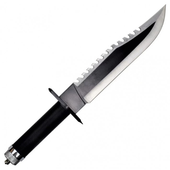 Rambo II Cinema Classic 400 mm knife with leather scabbard Rambo II Cinema Classic 400 mm knife with leather scabbard