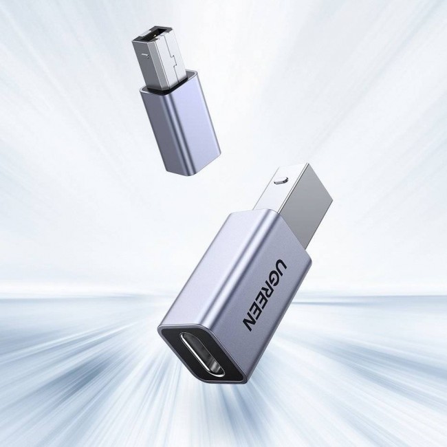 Ugreen USB Type-C to USB Type-B adapter (grey) Ugreen USB Type-C to USB Type-B adapter (grey)