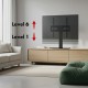 Maclean universal TV stand, for RTV cabinet, stand, max. 40kg, max. VESA 400x400, height and angle adjustment, for 32-65 Maclean universal TV stand, for RTV cabinet, stand, max. 40kg, max. VESA 400x400, height and angle adjustment, for 32-65