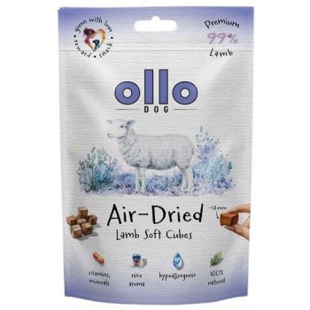 OLLO Air Dried Training Lamb Cubes - dog treat - 80g