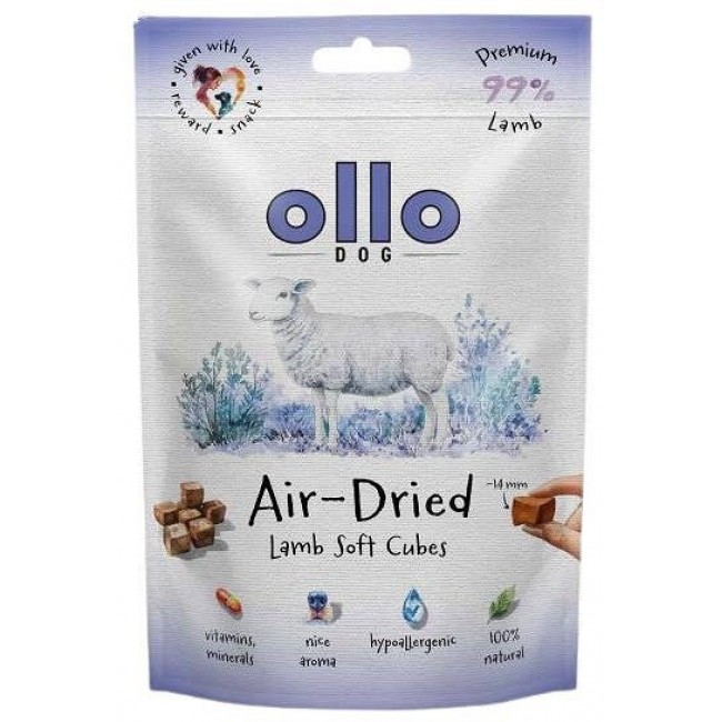 OLLO Air Dried Training Lamb Cubes - dog treat - 80g OLLO Air Dried Training Lamb Cubes - dog treat - 80g