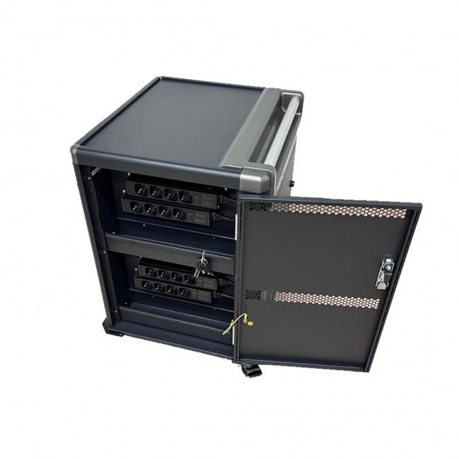 Ewent EW1703 portable device management cart/cabinet Black, Grey