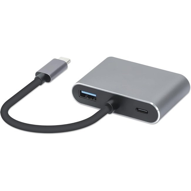 iBox IUHCHDVGA USB Type-C Hub 4-in-1 USB 3.0 + PD 100W + HDMI 4K 30Hz + VGA Full HD