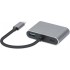 iBox IUHCHDVGA USB Type-C Hub 4-in-1 USB 3.0 + PD 100W + HDMI 4K 30Hz + VGA Full HD