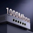 Ugreen 6-port Ethernet switch 1 Gbps with PoE - grey