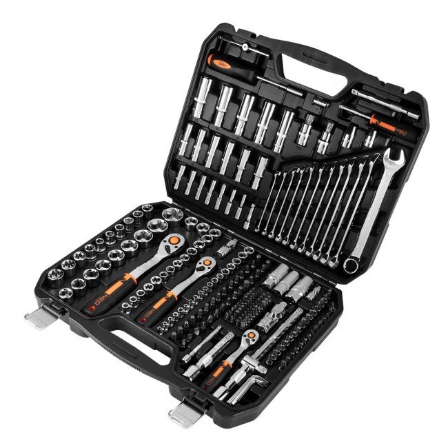 Neo 10-076 mechanics tool set 219 tools