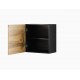 Cama square cabinet VIGO 50/50/30 black/wotan oak