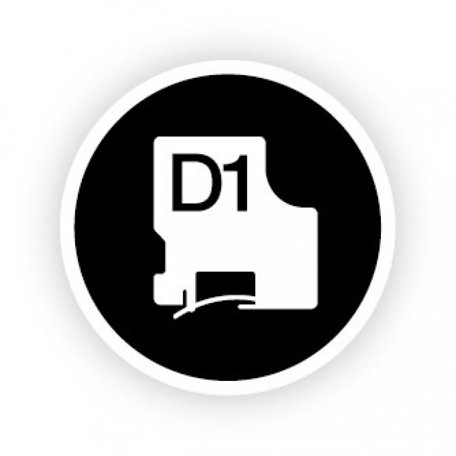 DYMO D1 Standard - Black on White - 9mm DYMO D1 Standard - Black on White - 9mm