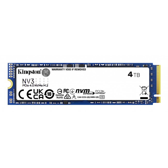 Kingston Technology 4000G NV3 M.2 2280 NVMe SSD Kingston Technology 4000G NV3 M.2 2280 NVMe SSD