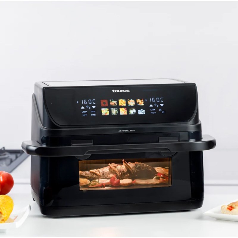 Fat-free deep fryer with long basket and grill Taurus 973004000