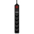 Gembird SPG5-U2-5-02 power extension 1.5 m 5 AC outlet(s) Indoor Black