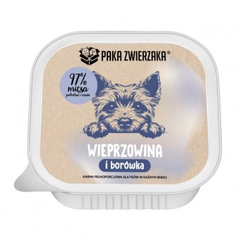 PAKA ZWIERZAKA Pork with blueberries Mono - wet dog food - 150g