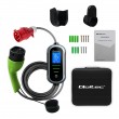 Qoltec Mobilna adowarka do samochodu elektrycznego EV i hybryd z regulacją 2w1 Typ2 | 22kW | 400V | CEE 32A | Wi-fi | TUYA | SMART LIFE | LCD | Przeno na | Wallbox | 7m