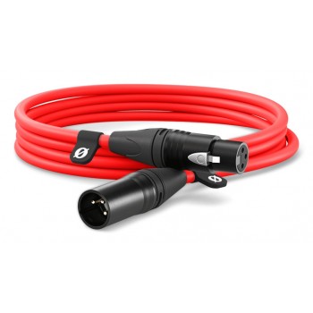 R DE XLR3M-R audio cable 3 m XLR Red