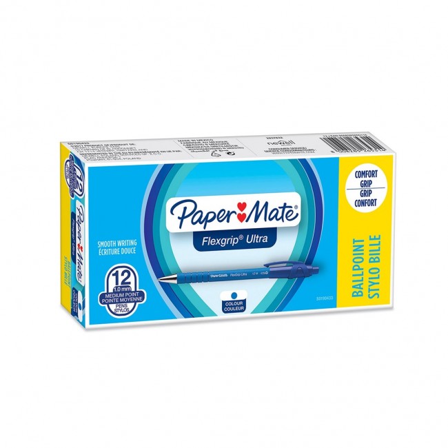 Papermate Paper Mate FlexGrip Ultra Retractable Ballpoint Pens, Medium Point (1.0mm) Papermate Paper Mate FlexGrip Ultra Retractable Ballpoint Pens, Medium Point (1.0mm)