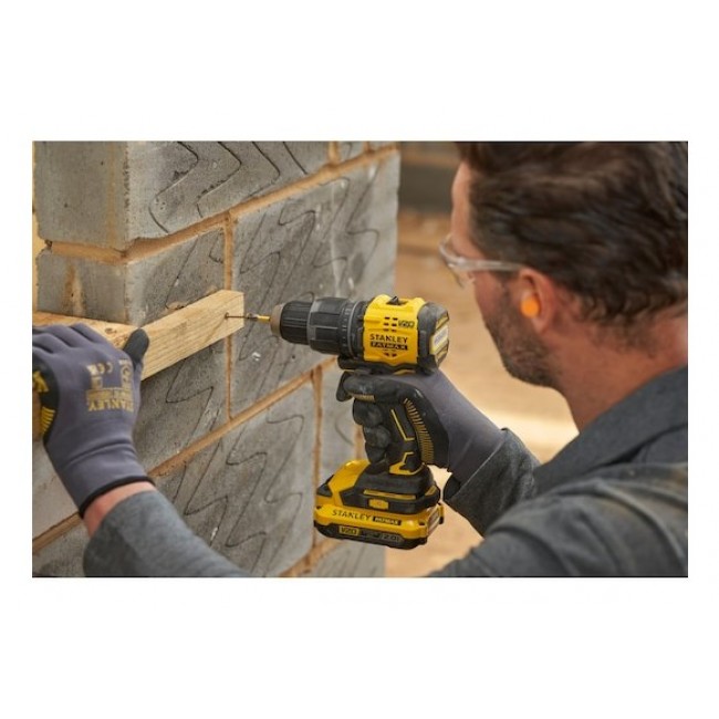 Stanley SFMCD716D2T-QW drill 1900 RPM Keyless Black, Yellow