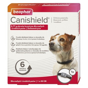 BEAPHAR Canishield S/M - deltamethrin therapeutic collar for dogs - 48 cm