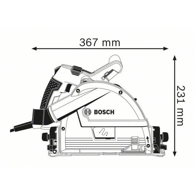 Bosch 0 601 675 001 portable circular saw 16.5 cm 6250 RPM 1400 W Bosch 0 601 675 001 portable circular saw 16.5 cm 6250 RPM 1400 W