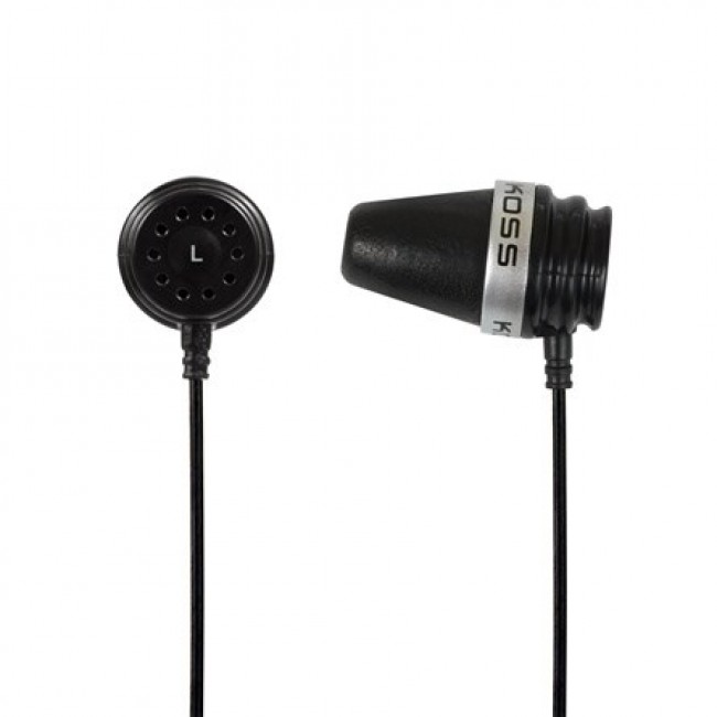 Koss IN THE EAR EARBUDS Headphones Wired In-ear Music Black Koss IN THE EAR EARBUDS Headphones Wired In-ear Music Black