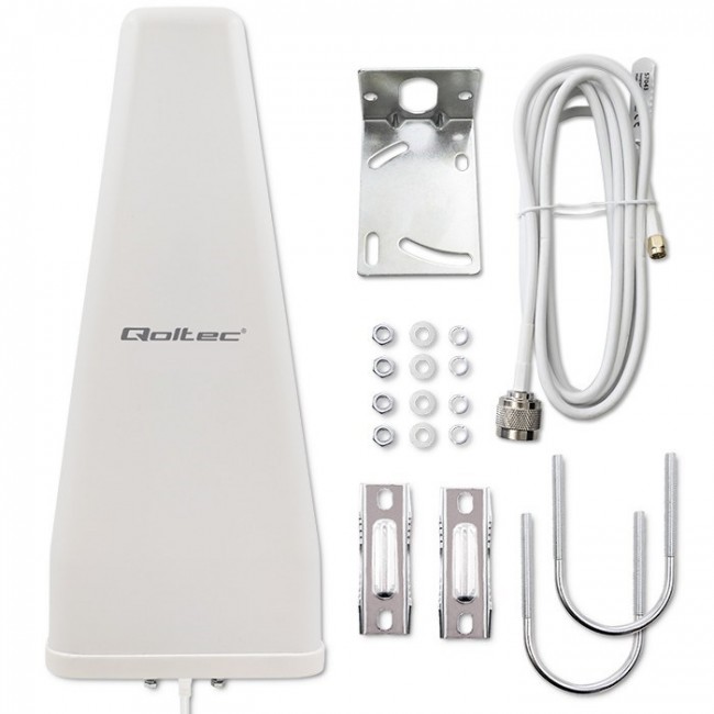 Qoltec 57043 4G LTE DUAL antenna | 14dBi | omnidirectional | outdoor Qoltec 57043 4G LTE DUAL antenna | 14dBi | omnidirectional | outdoor