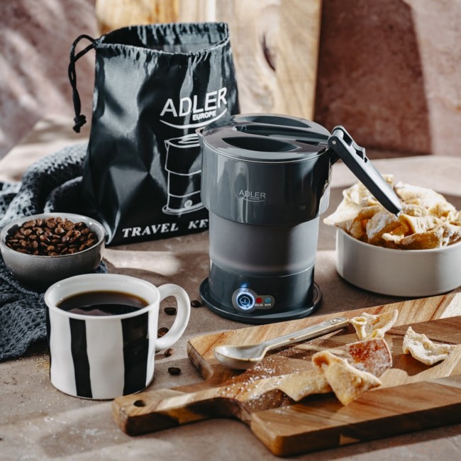 ADLER AD 1377g grey silicone kettle ADLER AD 1377g grey silicone kettle