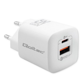 Qoltec 50763 mobile device charger Laptop, Portable gaming console, Power bank, Smartphone, Smartwatch, Tablet White AC Fast charging Indoor Qoltec 50763 mobile device charger Laptop, Portable gaming console, Power bank, Smartphone, Smartwatch, Tablet White AC Fast charging Indoor