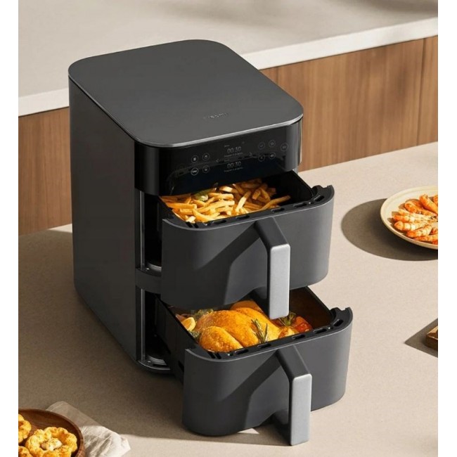 Xiaomi Smart Double Stack Air Fryer 12L Stand-alone 2800 W Hot air fryer Black