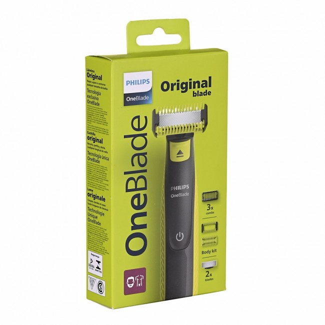 Philips Norelco OneBlade QP2824/10 men's shaver Foil shaver Trimmer Grey, Lime