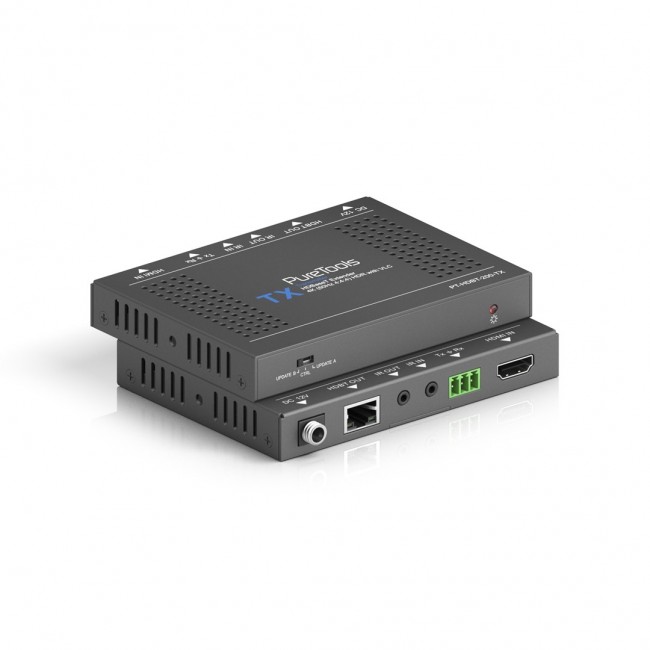 PureTools PT-HDBT-200 AV extender AV transmitter & receiver Black