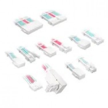 Kolink Core Pro Braided Cable Extension Kit 12V-2x6 Type 1 - Brilliant White/Neon Blue/Pure Pink