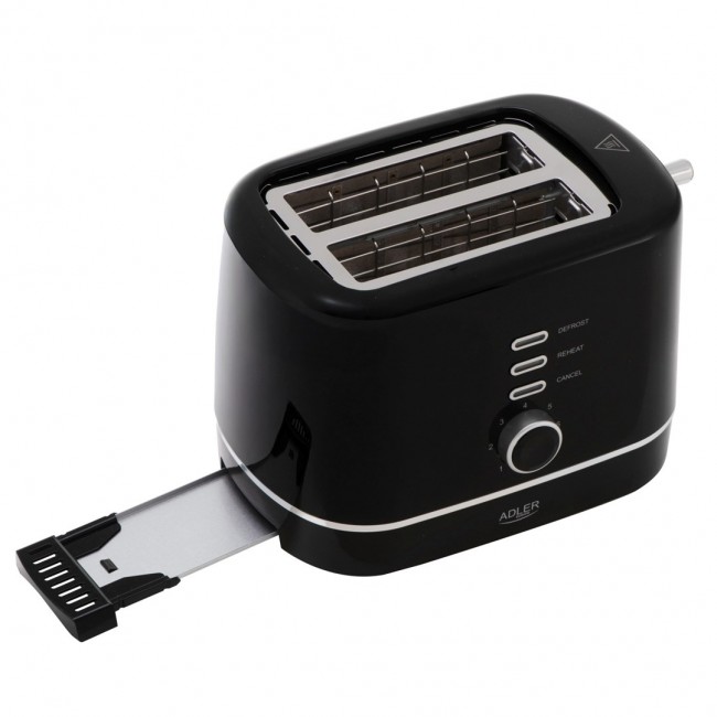 Adler AD 3224b Toaster with rack 7 browning levels black