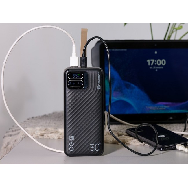 Tracer Blaze 30000 mAh 65 W, Black Tracer Blaze 30000 mAh 65 W, Black