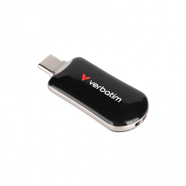 Verbatim Plectra USB-C Flash Drive Black 512GB Verbatim Plectra USB-C Flash Drive Black 512GB