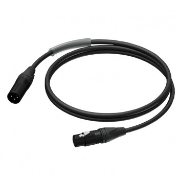 PROCAB CABLE MALE XLR FEMALE XLR, ULTRAFLEX , 0,5 M